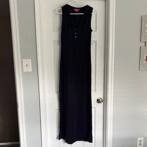Lilly Pulitzer Navy Sleeveless Maxi Dress
